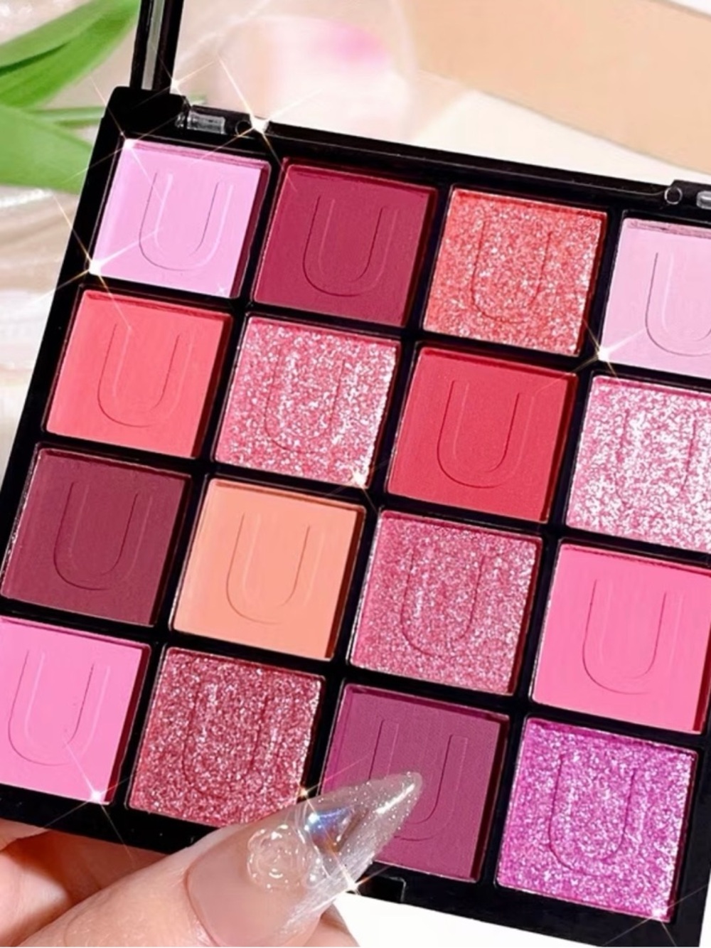 Target Pink & Rose Eyeshadow Palette with Shimmer and Matte Finishes